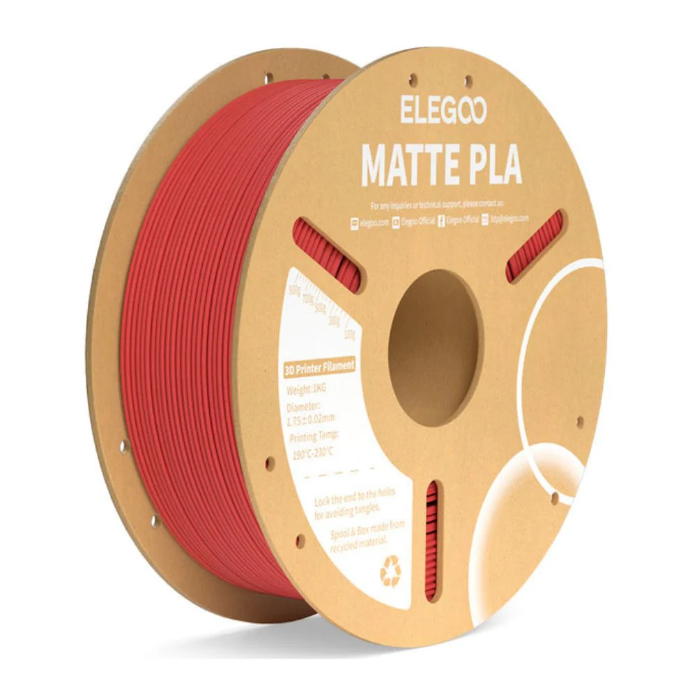 Elegoo - Matte PLA - Rubis (Ruby Red) - 1,75 mm - 1 kg - Image 2