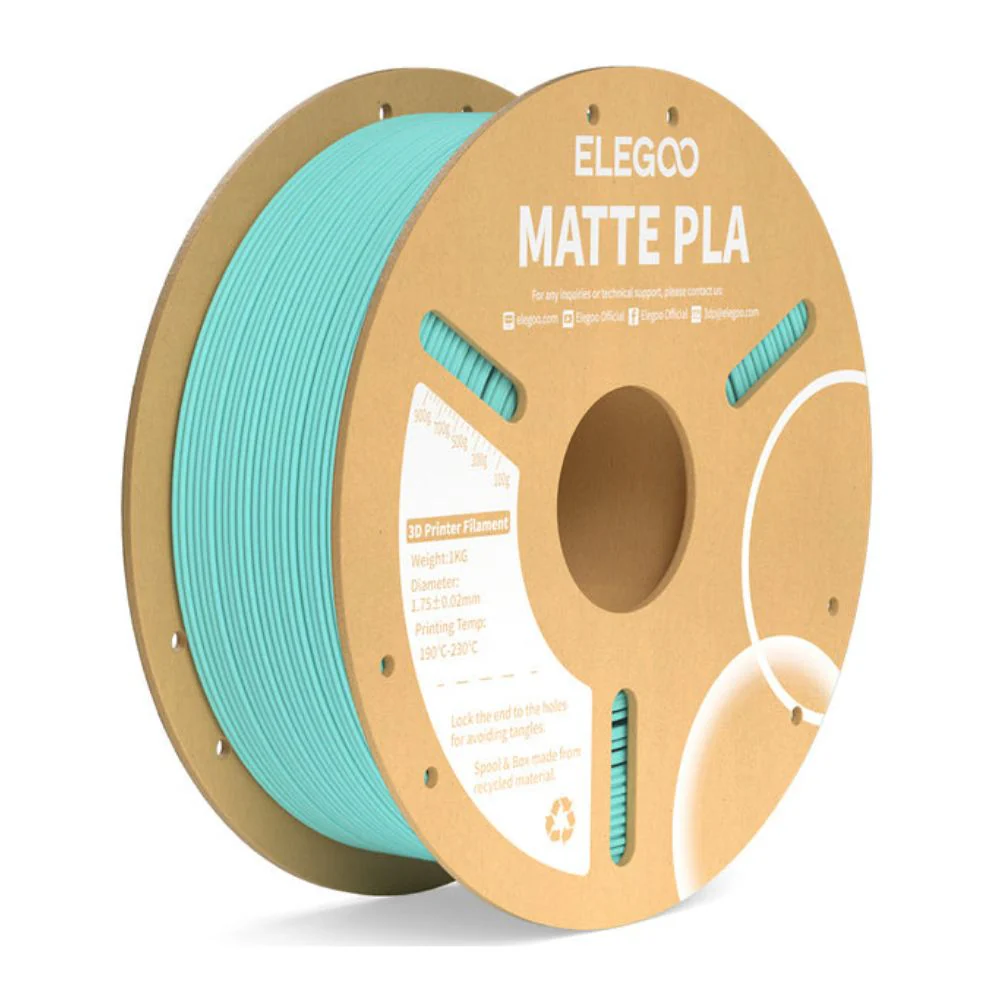 Elegoo - Matte PLA - Vert Sarcelle (Teal Green) - 1,75 mm - 1 kg - Image 2