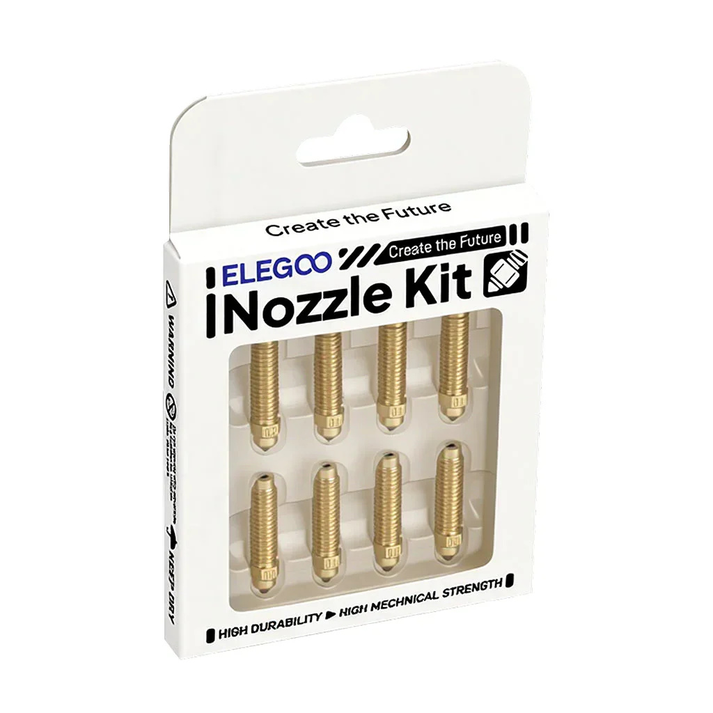Elegoo - CC/CC2 - Kit de Buses en Laiton et Acier Trempé (Nozzle Kit) - 0.4 mm - 8 pcs - Image 4