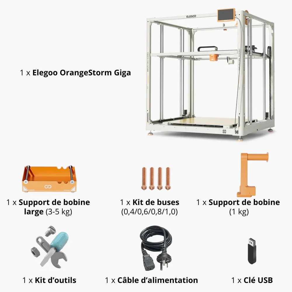 OrangeStorm Giga - Imprimante 3D très Grand format (Kit à Assembler) - Image 5