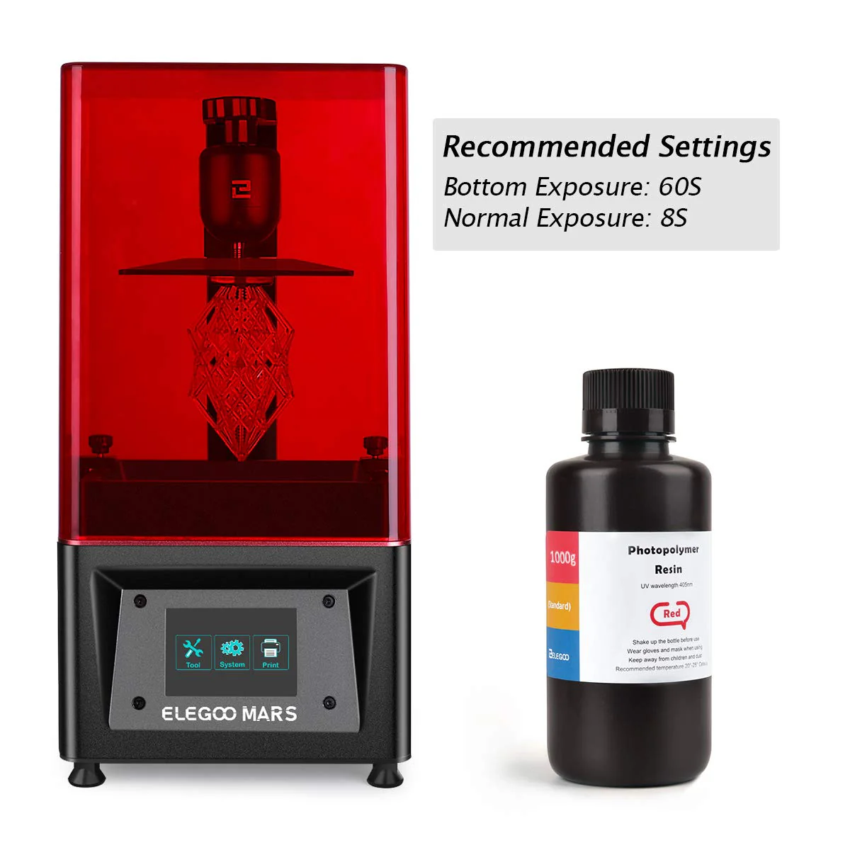 ELEGOO - Résine UV ABS-Like - Rouge (Red) - 1 kg - Image 5