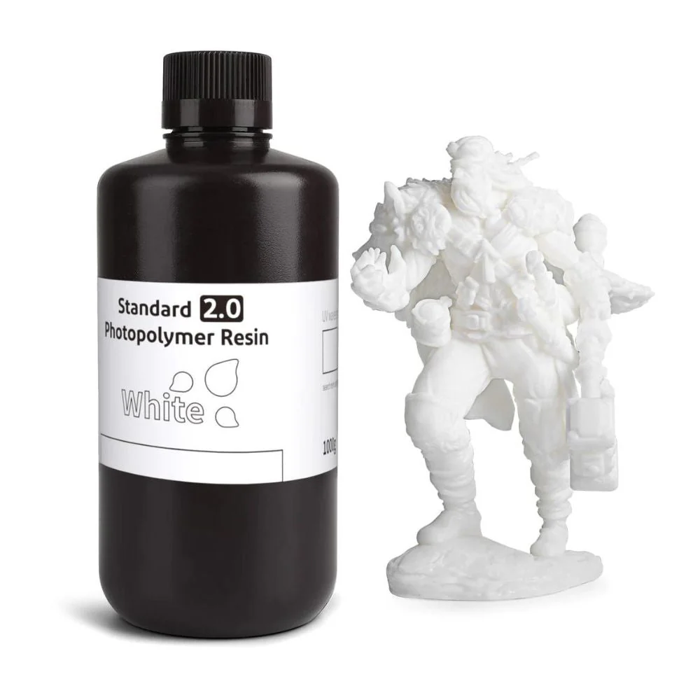 Elegoo - Résine UV Standard 2.0 - Blanc (White) - 1kg
