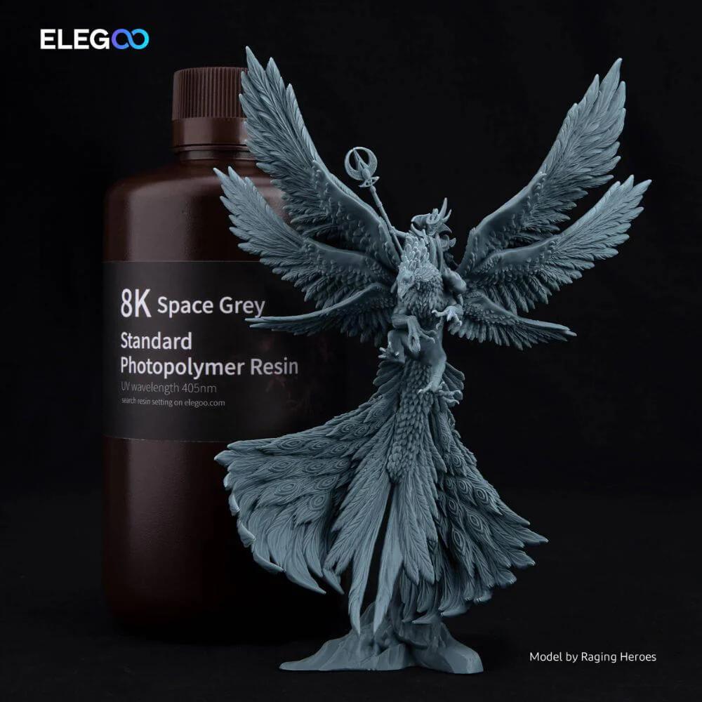 Elegoo - Résine UV Standard 8k - Gris (Space Grey) - 1 kg - Image 2
